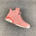 Air Jordan 6 Retro Pink Orange White For Women Men
